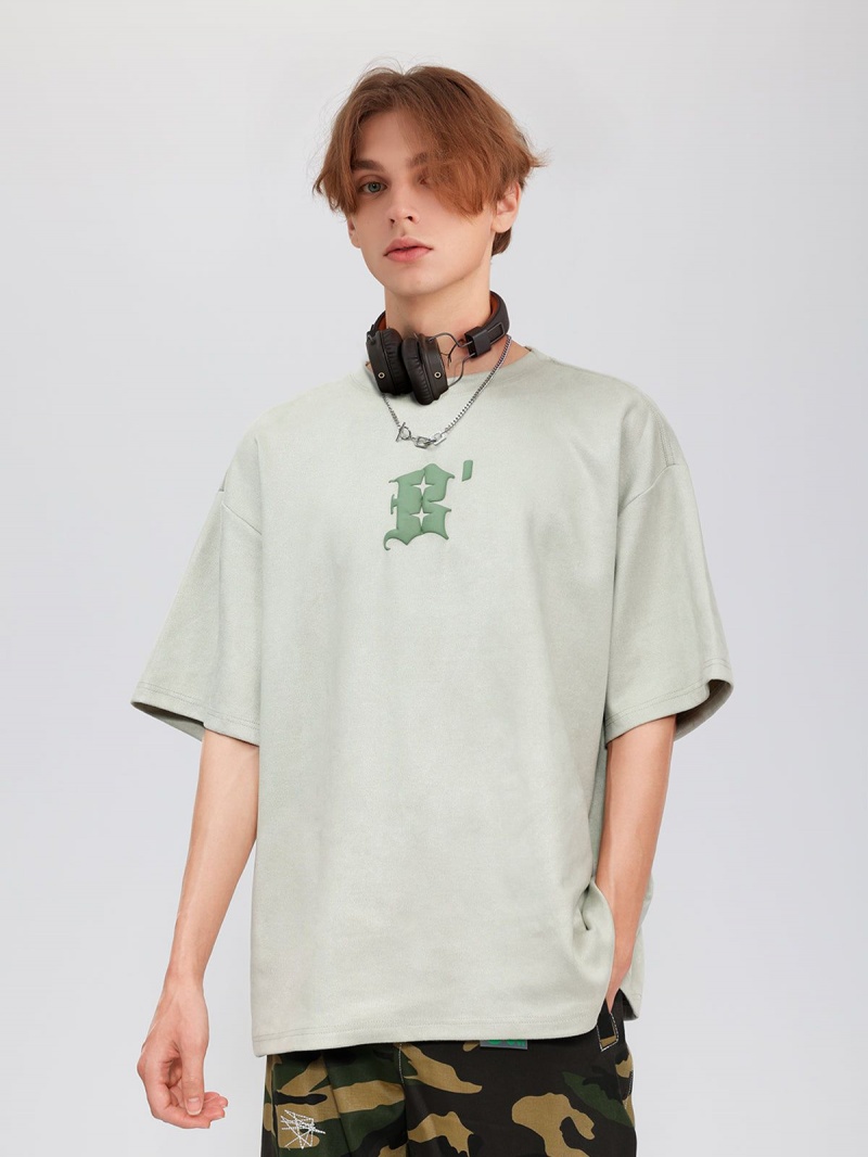 Vert  T Shirts Aelfric Eden Vintage Loose Reflective Tee - MPS-5058690